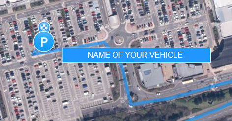 Location images of a vehicle tracker